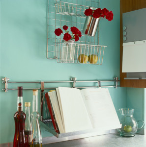 Red Carnations in the Kitchen